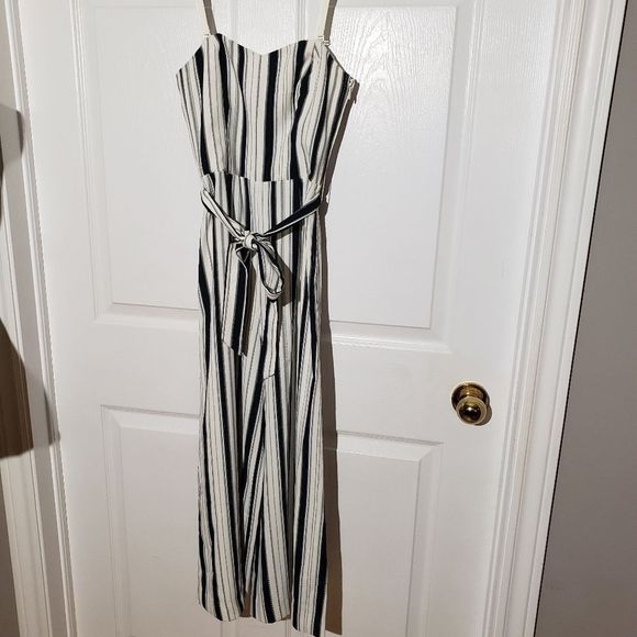 H&M Navy and White Striped Jumpsuit - Picture 2 of 6